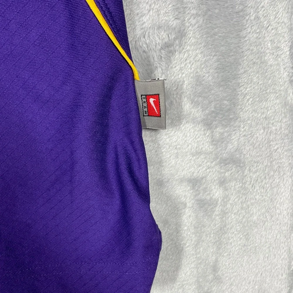 Nike Dri-FIT LSU Tigers Polo Shirt Mens XL Purple Yellow 22698X-LS1 NCAA